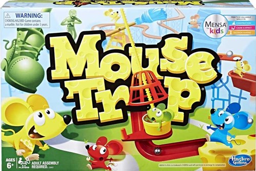 Hasbro board game Mouse Trap - classic family game - dexterity