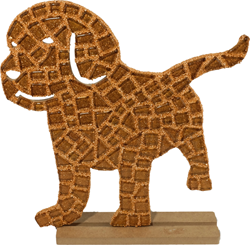 Colourful Mosaics mosaic kit dog brown 27 cm craft set