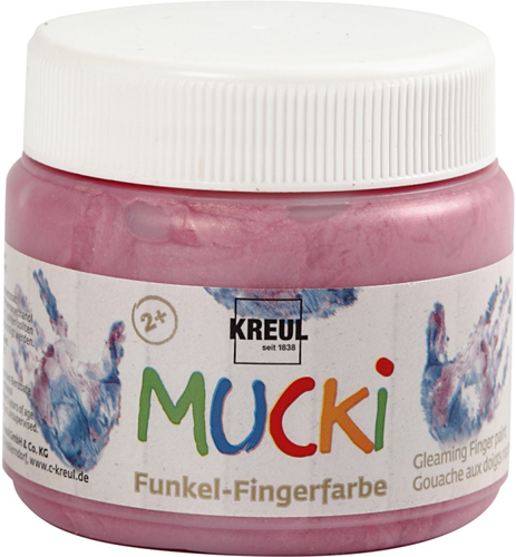 Creativ Company metallic pink finger paint 150ml - kids paint
