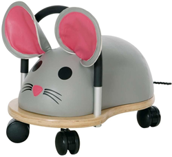 Wheelybug ride-on mouse small - wooden toddler ride-on toy for kids