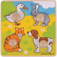 Bigjigs My First Peg Puzzle (Pets)