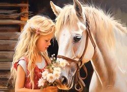 Castorland puzzle horse 200 pieces - children's animal puzzle