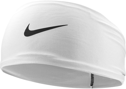 Nike sports headband Dri-Fit Fury Classic wide white black unisex