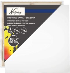 Canvas painting board white 20x20 cm 2 pieces for kids and adults