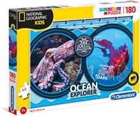 Clementoni puzzle National Geographic Ocean Expedition 180 pieces animals-2