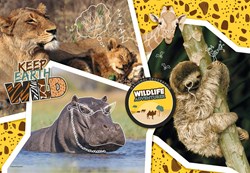 Clementoni puzzle Wildlife Adventure-Supercolor animals 104 pieces kids