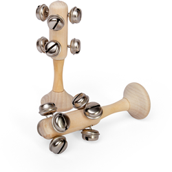 BigJigs toys natural mini bell stick - musical instrument for kids