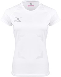 Gilbert Netball Eclipse Hook and Loop sports shirt - W 12 - white