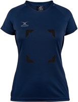 Gilbert Netball shirt Eclipse Hook and Loop Top W 18 dark blue