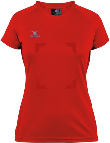 Gilbert netball shirt Eclipse Hook and Loop Top W 18 red sport
