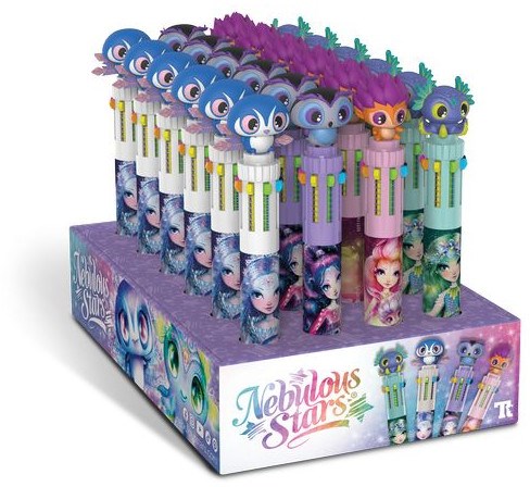 Nebulous Stars ballpoint pen set - 10 color pens for kids