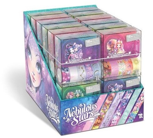 Nebulous Stars decorative tape set - colorful tape rolls dispenser