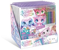 Nebulous Stars creative sketchbook animals with stickers and stencils