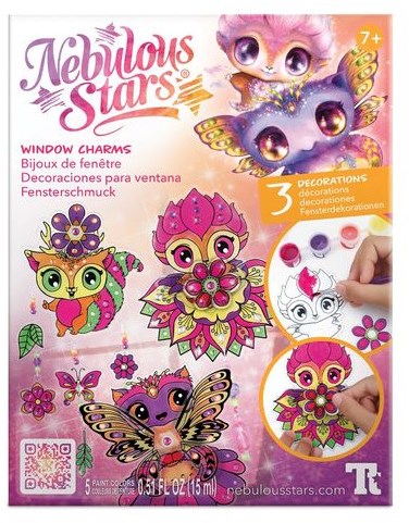 Nebulous Stars window decoration craft set with magical charms and paint