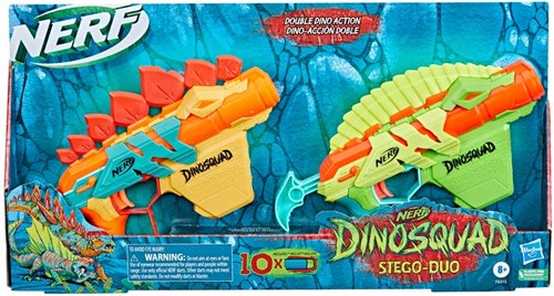 Hasbro Nerf blaster Dinosquad Stego Duo Pack foam darts