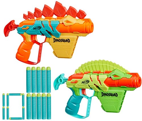 Hasbro Nerf blaster Dinosquad Stego Duo Pack foam darts-2