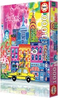 Educa jigsaw puzzle New York Car Pintos 1000 pieces adults-2