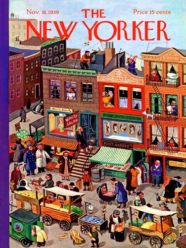 New York Puzzle Company jigsaw puzzle Main Street 1000 pieces cartoon