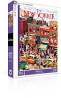 New York Puzzle Company jigsaw puzzle Main Street 1000 pieces cartoon-2