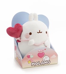 Nici plush MOLANG cuddly toy with heart balloon 16cm gift box