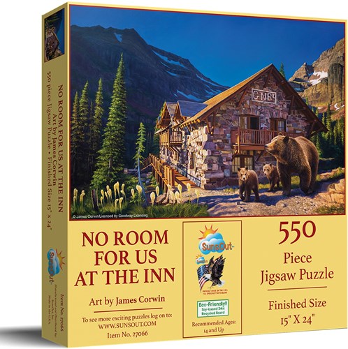 SunsOut jigsaw puzzle No Room for us at the Inn - 550 pieces fun-2
