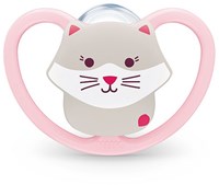 Nuk baby pacifier silicone 18-36M Cat PolarBear orthodontic airy-2