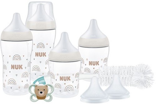Nuk baby bottle starter set anti-colic 0-6M+ rainbow BPA-free
