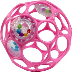 Oball Rattle Ball 10cm - Pink