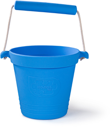 BigJigs silicone toy bucket - ocean blue beach accessory