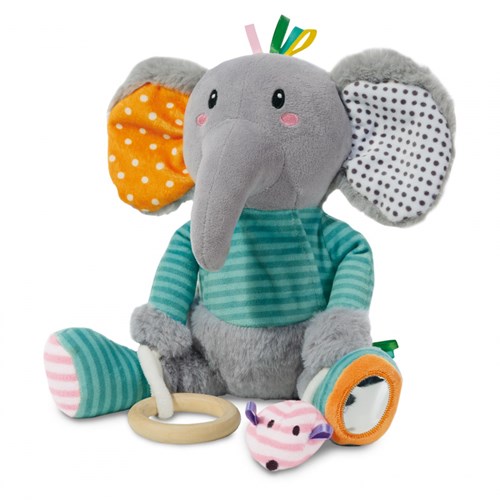 Ses sensory toy Olfi elephant plush for babies and toddlers-2