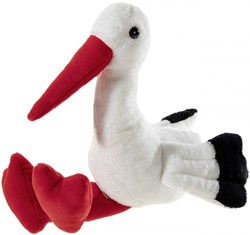 Heunec plush stork cuddly toy - 40 cm - soft bird stuffed animal