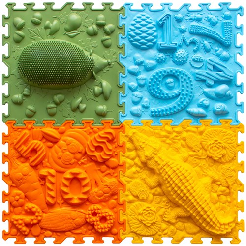 Ortoto Sensory Massage Puzzle Mats Grass box 8 pieces