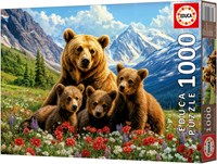 Educa jigsaw puzzle grizzly bears Canada 1000 pieces puzzle adults-2