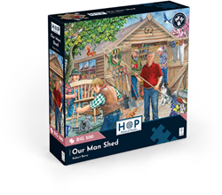 House of Puzzles jigsaw Our Man Shed 500 XL pieces rustic