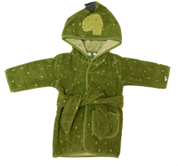 Trixie bathrobe organic cotton toddler Mr. Dino 1-2 years