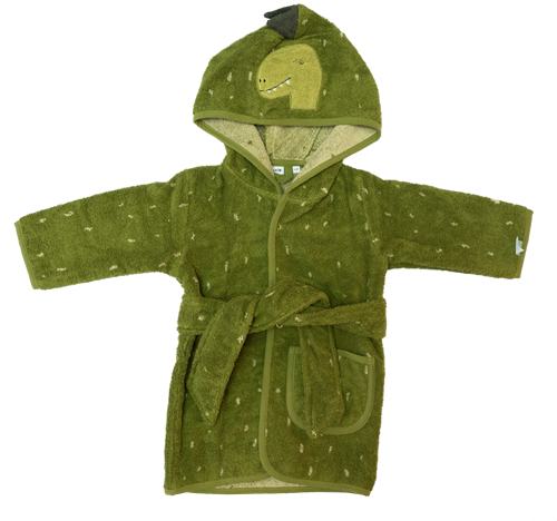 Trixie bathrobe organic cotton toddler Mr. Dino 1-2 years