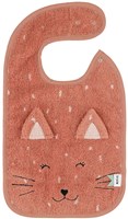 Trixie bib organic cotton Mrs. Cat pink baby bib
