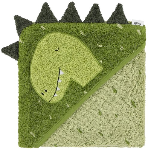 Trixie hooded towel organic cotton 75x75cm Mr. Dino baby towel
