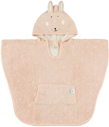 Trixie poncho kids bath cape organic cotton Mrs. Rabbit pink