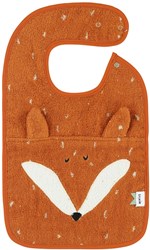 Trixie baby bib Mr. Fox - organic cotton - orange