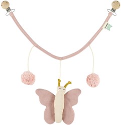 Trixie stroller toy baby butterfly - organic cotton sensory chain