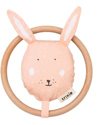 Trixie baby rattle pink Mrs. Rabbit - crinkly baby toy