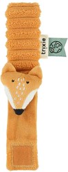 Trixie baby wrist rattle Mr. Fox - soft orange toy for babies
