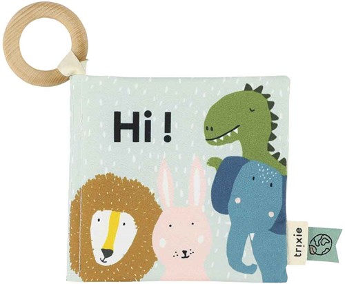 Trixie baby crinkle book - animals - sensory toy from 6 months