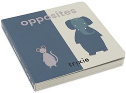 Trixie opposites book - educational cardboard book for toddlers
