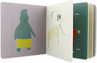 Trixie slide book interactive cardboard beach animals baby book