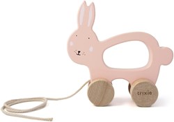 Trixie wooden pull along toy bunny - FSC certified - baby toy Mrs. Rabbit