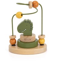 Trixie wooden beads maze - educational toy Mr. Dino green
