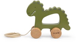 Trixie wooden pull along dinosaur toy - FSC wood - toddler toy
