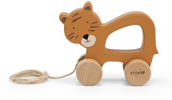 Trixie wooden pull along toy tiger - FSC certified baby toy